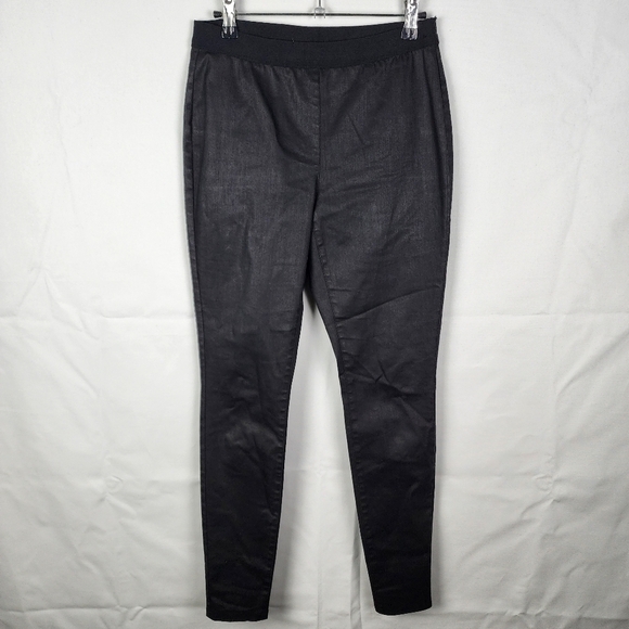 Eileen Fisher Pull On Organic Cotton Stretch Pants Black Size Extra Small - Picture 1 of 6